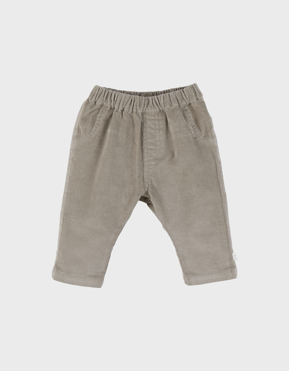 Kaki ribfluwelen broek
