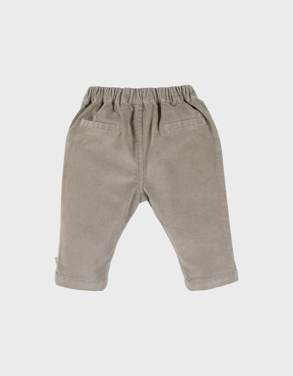 Kaki ribfluwelen broek
