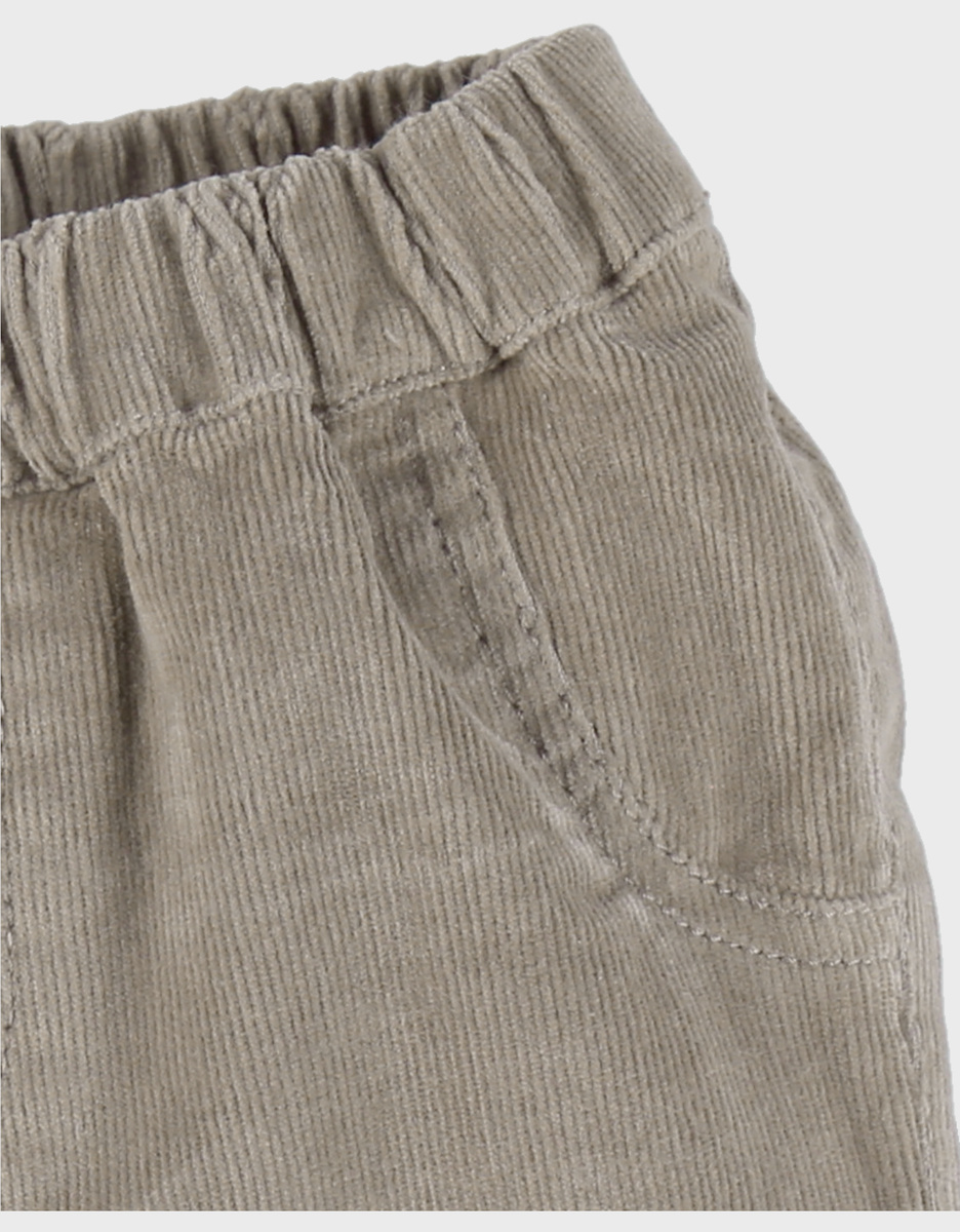 Kaki ribfluwelen broek
