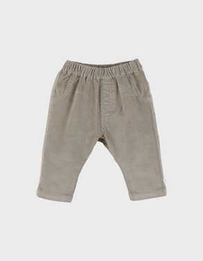 Kaki ribfluwelen broek
