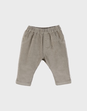 Kaki ribfluwelen broek

