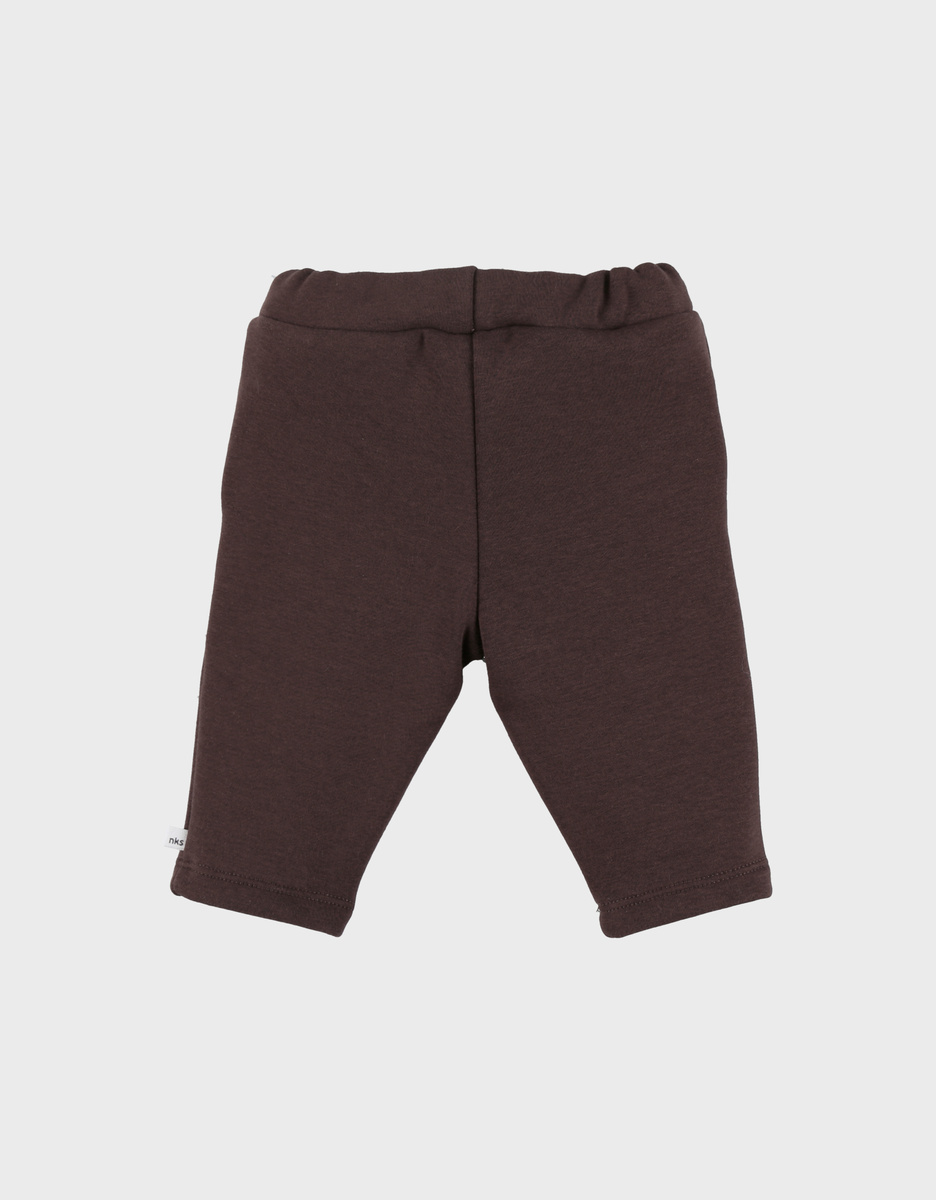 Bruine joggingbroek in Sweatoloudoux®

