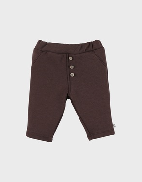 Bruine joggingbroek in Sweatoloudoux®
