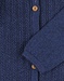 Cardigan lurex en tricot, bleu marine