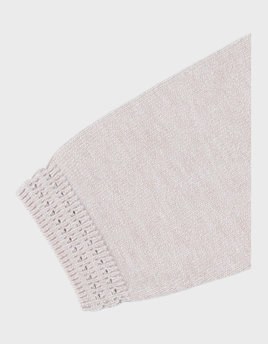 Gebreid vest in beige tint
