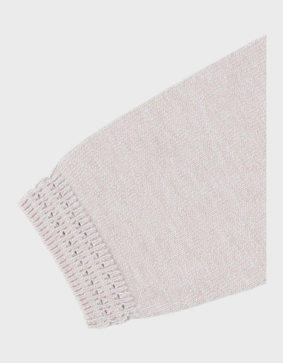 Knit cardigan in beige tone
