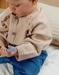 Knit cardigan in beige tone
