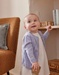 Fine knitted cardigan, lavender