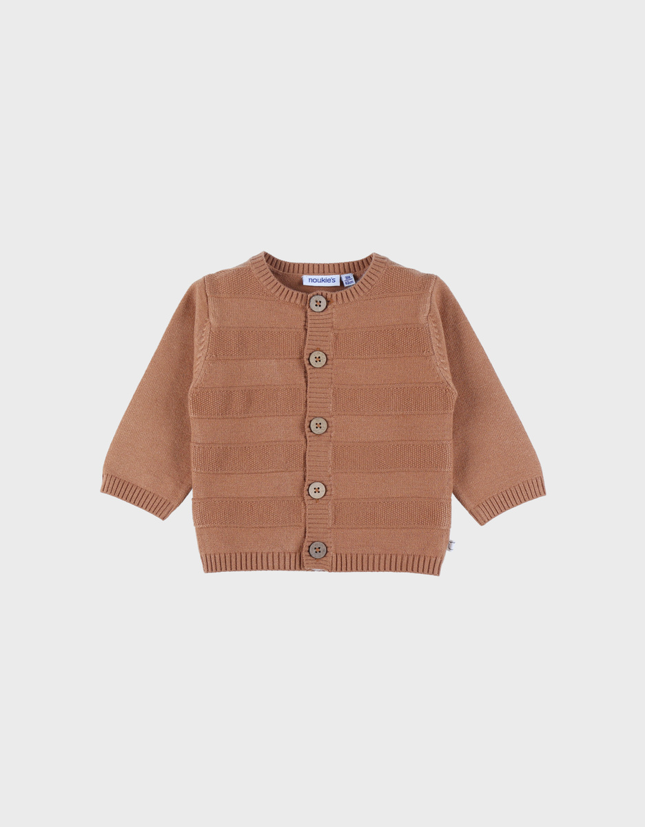 Jersey cardigan brown