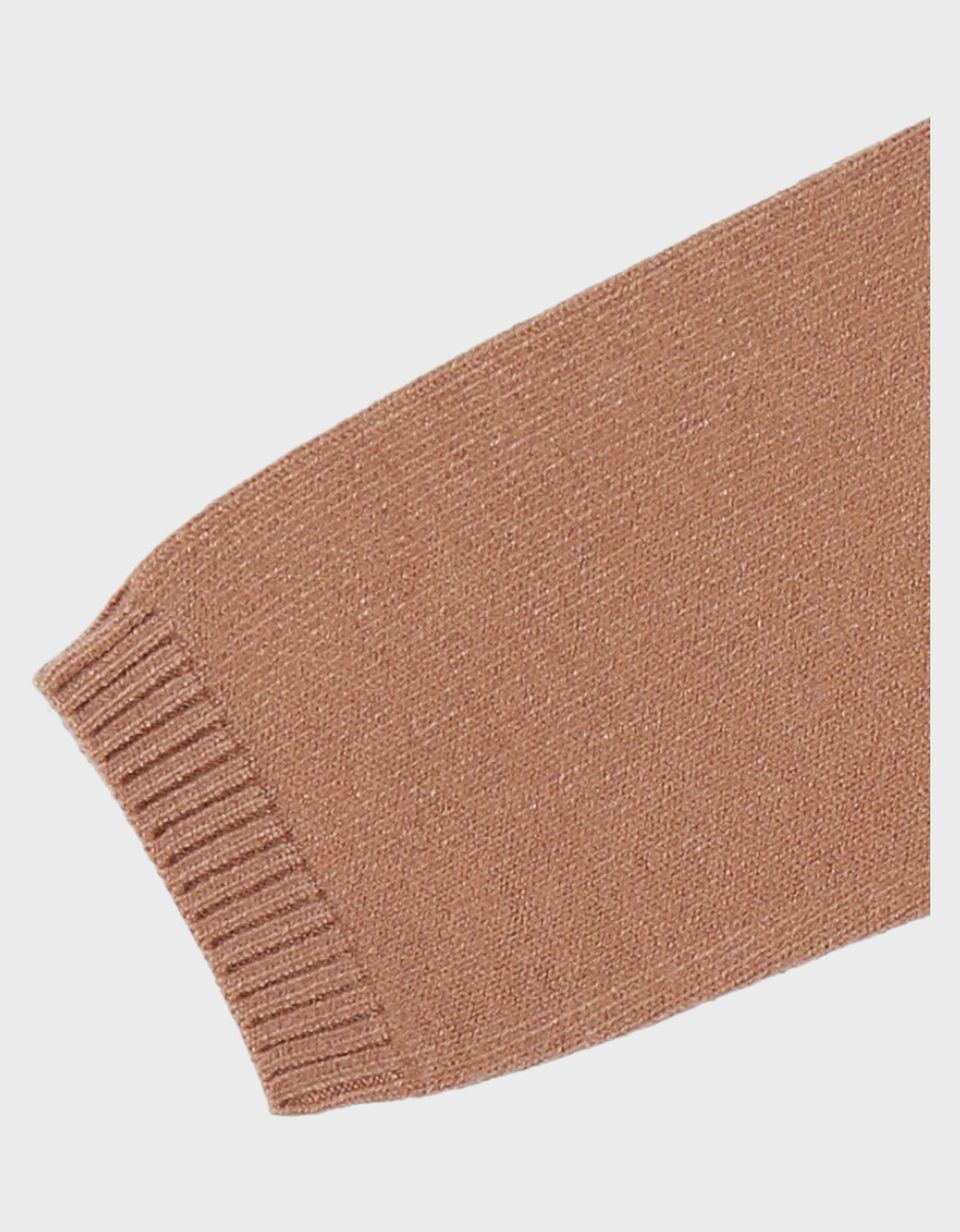 Jersey cardigan brown