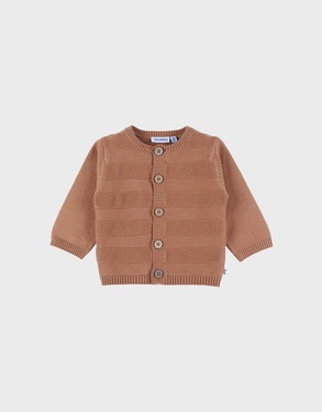Jersey cardigan brown