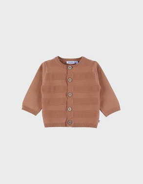 Vestje uit tricot bruin