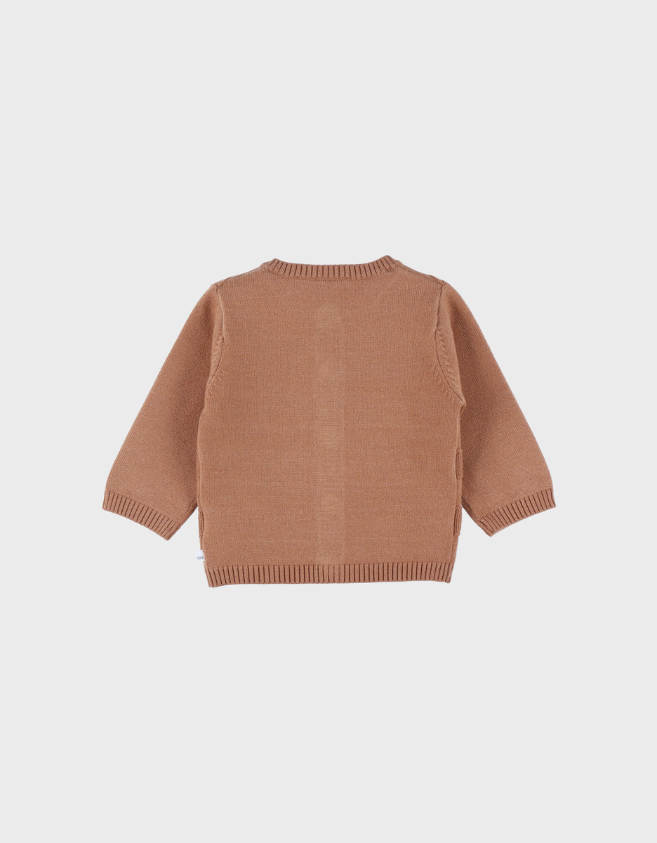 Cardigan en tricot marron