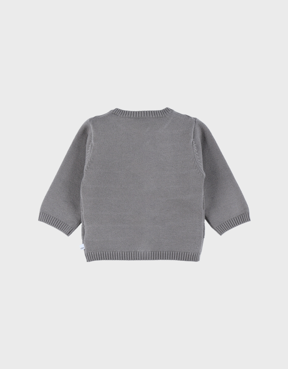Jersey cardigan kaki