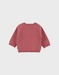 Gebreid vest in roze tint

