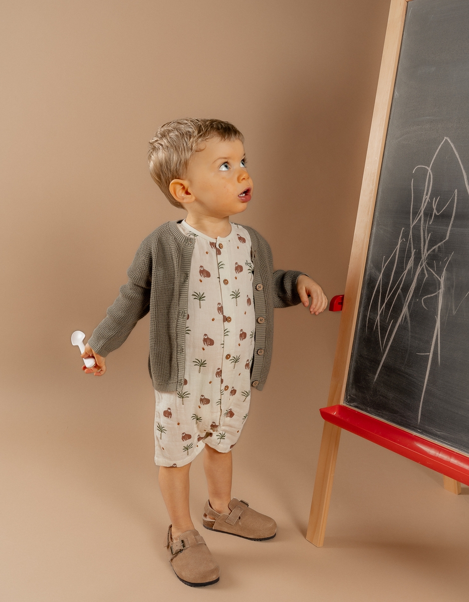 Cardigan en Tricot, Coton