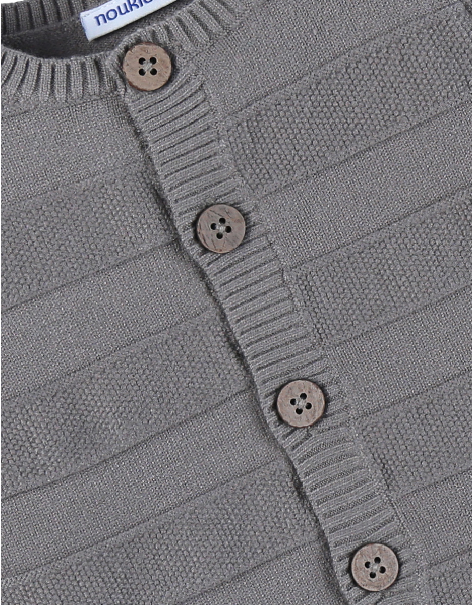 Cardigan en tricot kaki