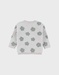 Light beige knit cardigan with floral pattern

