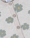 Light beige knit cardigan with floral pattern
