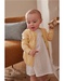 Fine knitted cardigan, pale yellow