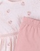 Set ceremonie jurk + legging, lichtroze/blush