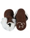 Chaussons cuir montant camel