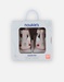 Chaussons en cuir chat, rose clair
