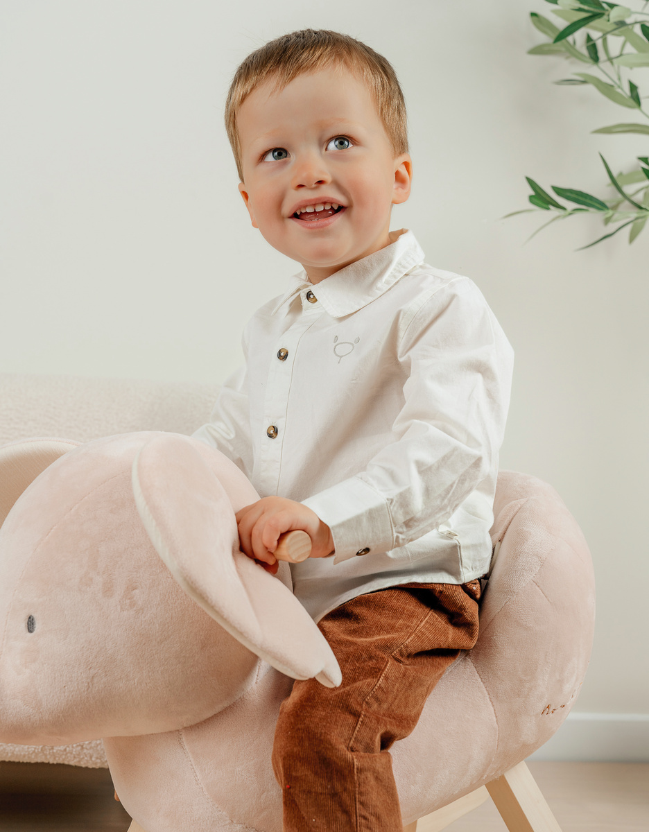 Chemise en coton blanche