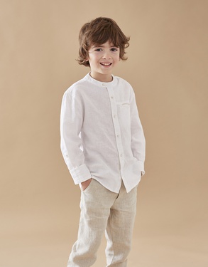 Linen shirt, off-white