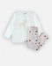 2-delige jersey pyjama, ecru/beige
