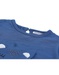 Blauw T-shirt met korte mouwen en kat