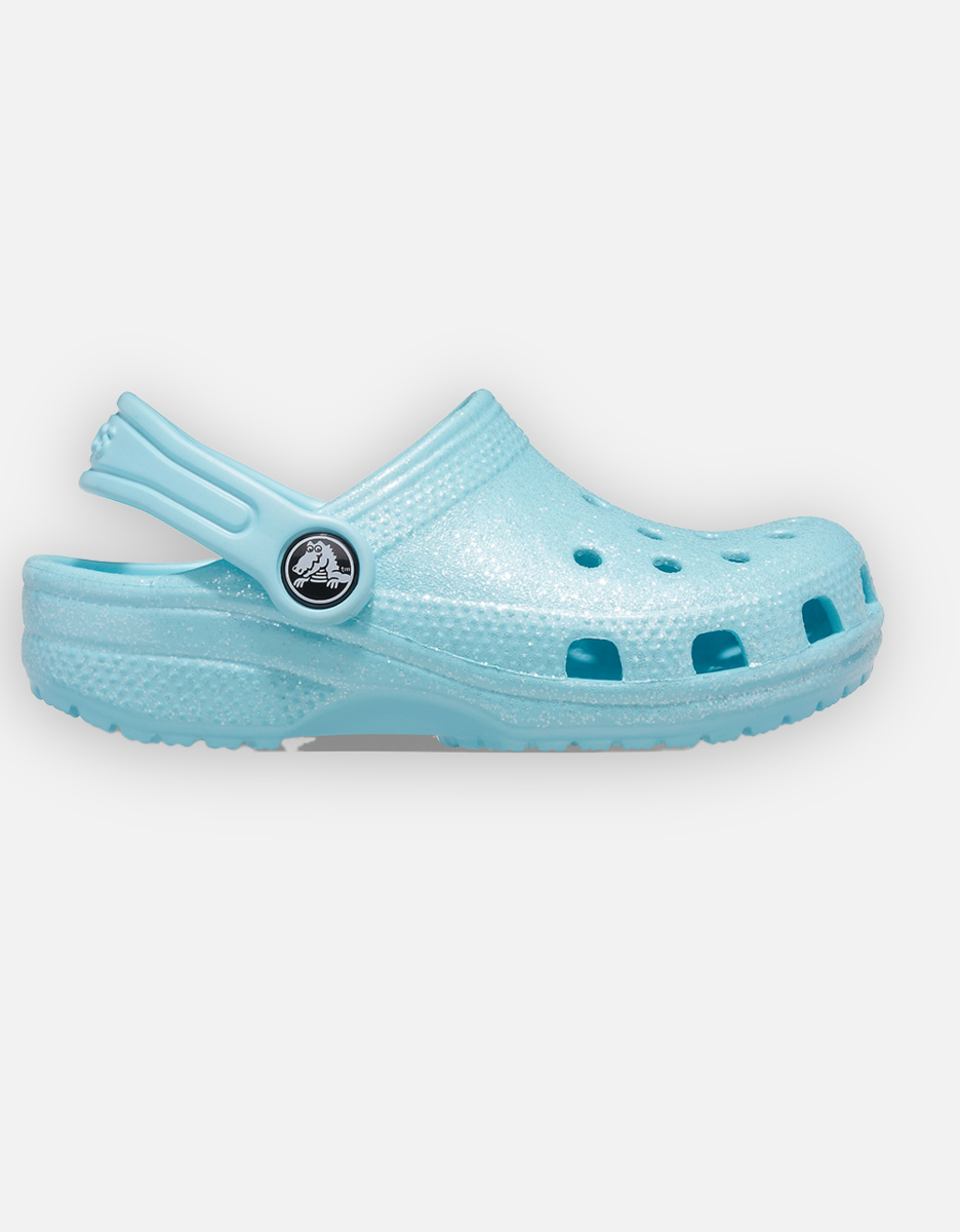 Glitter clog crocs, ice blue | Noukie's