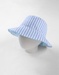 Reversible hat with animal print, navy blue