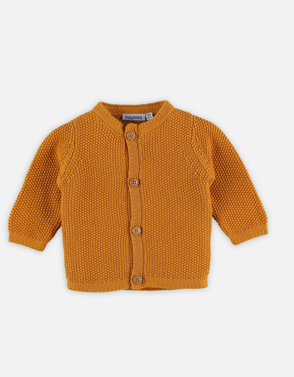 Geel vestje uit tricot