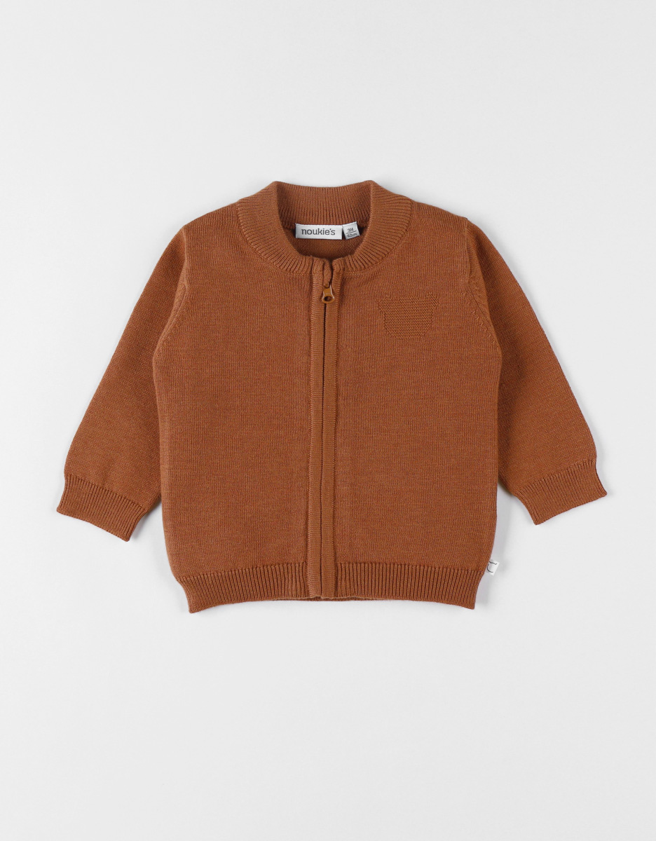 Cardigan en tricot, spéculoos