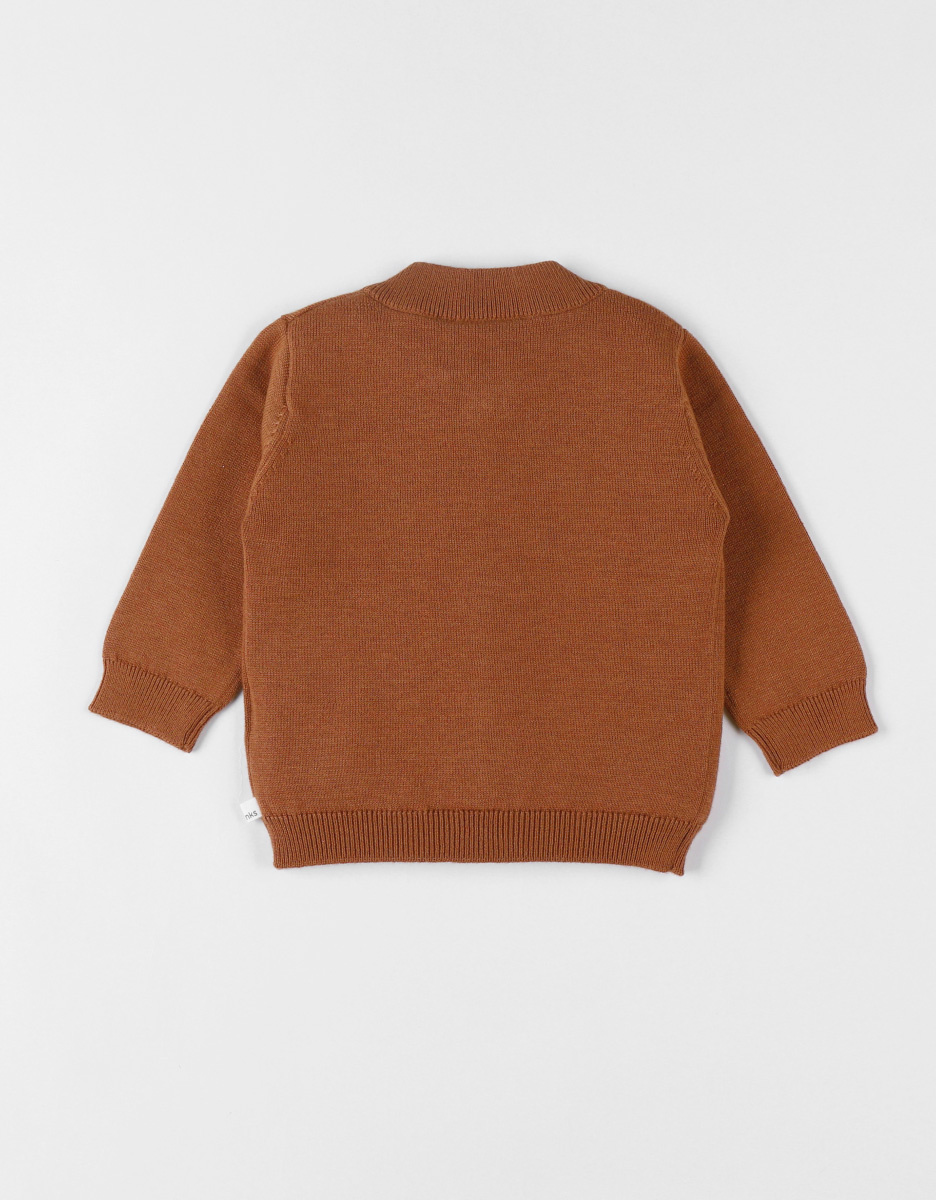 Cardigan en tricot, spéculoos