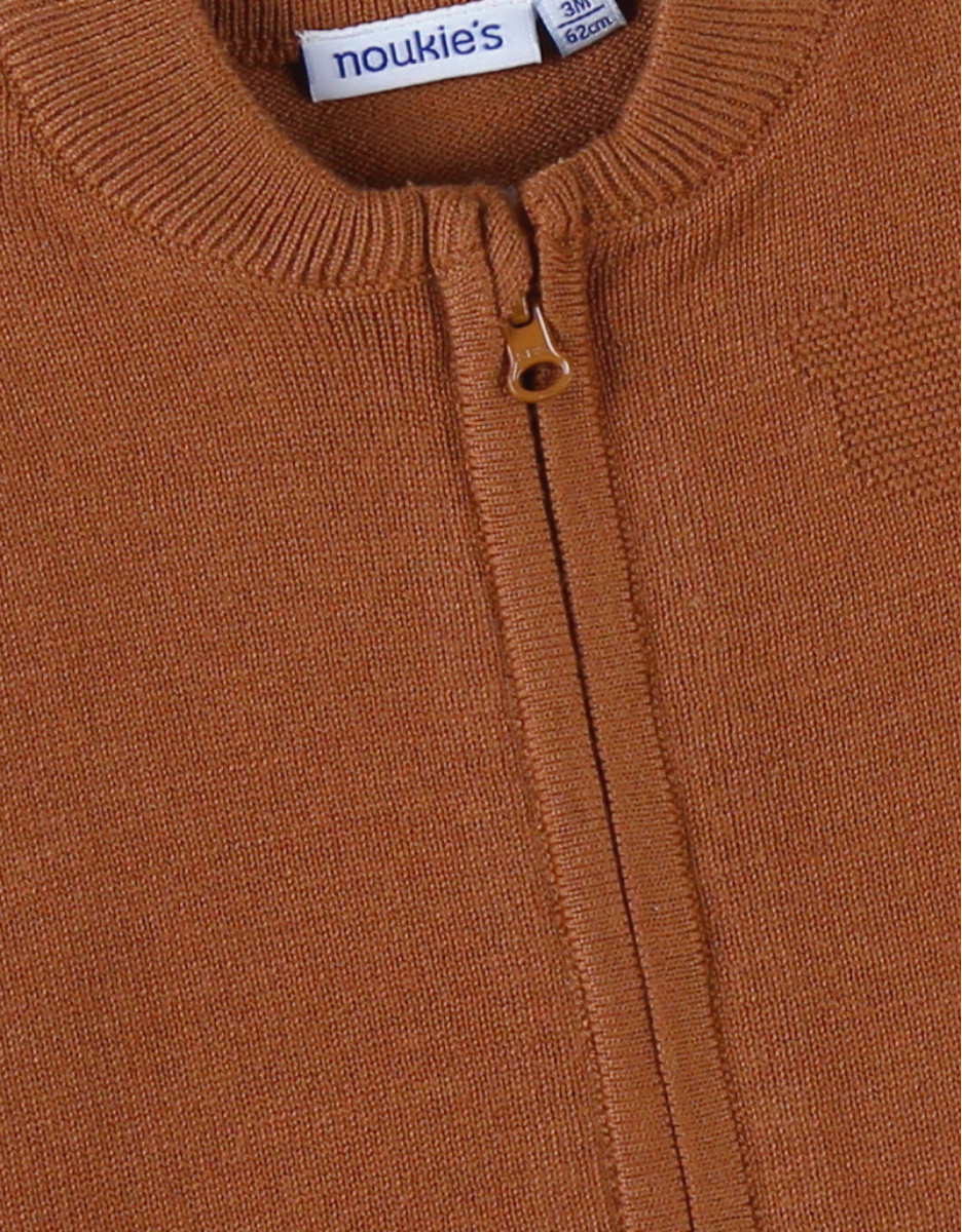 Cardigan en tricot, spéculoos