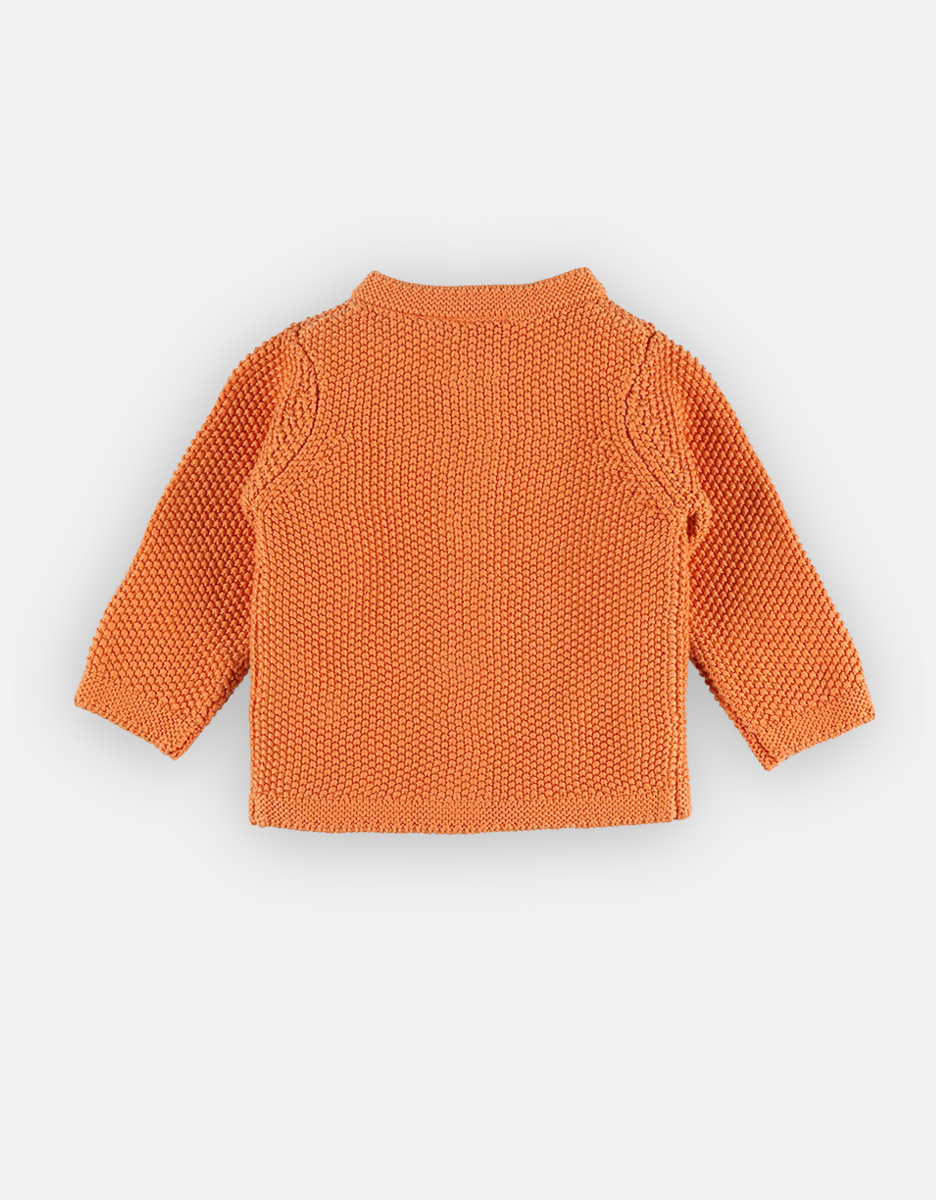 Cardigan en tricot, orange