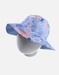 Omkeerbare hoed met prints, lichtblauw/oranje
