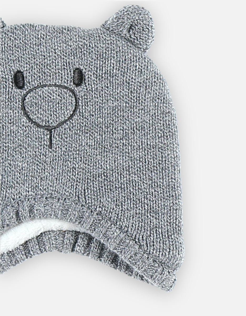 Chapka en tricot, gris