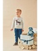 Knitted Christmas jumper, mottled beige
