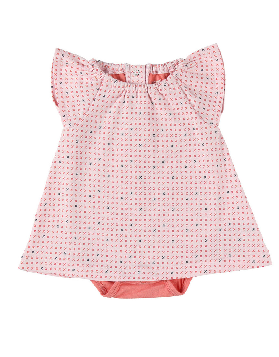 Dress Print Organic Cotton Pink