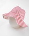 Reversible hat with floral prints, light pink/terracotta