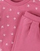 Set sweatshirt + jogging imprimé hirondelles, rose foncé