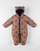 Pilot suit lion, caramel/navy blue