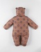 Pilot suit lion, caramel/navy blue