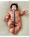 Pilot suit lion, caramel/navy blue