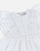 Set robe + bloomer à carreaux, blanc lurex