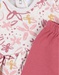 Set floral dress + leggings, beige/pink