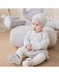 Knitted grey jacquard dress
